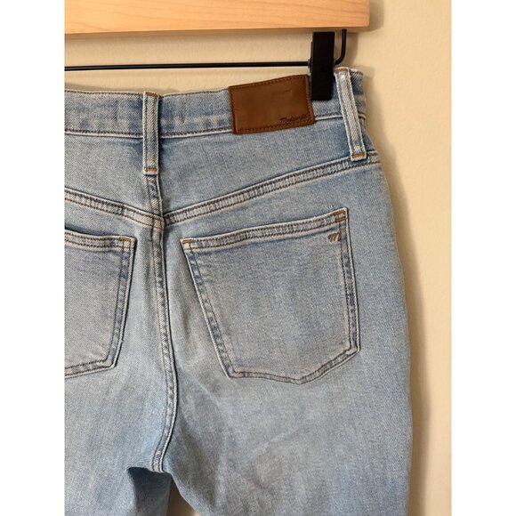 Madewell the Perfect Vintage Mom Jeans Petite Distressed High-Rise Stretch Denim - Picture 8 of 12